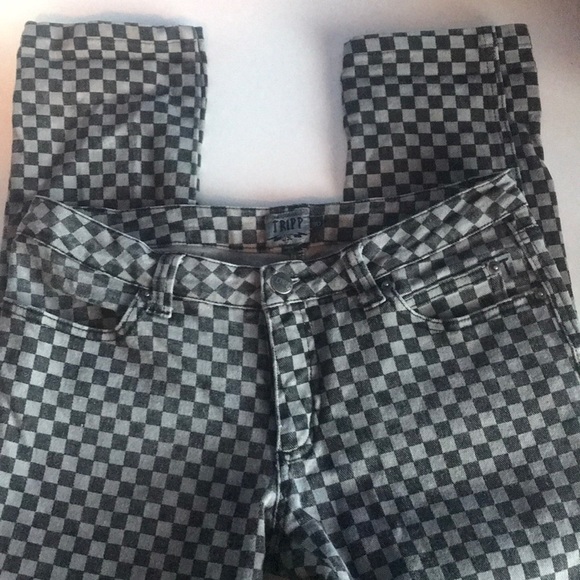 Tripp nyc Denim - Tripp NYC black/gray checkered jeans size 30(US10)